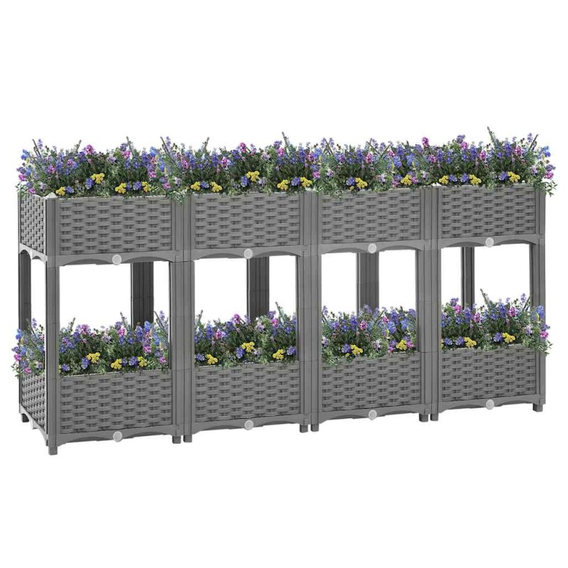 vidaXL Ζαρντινιέρα 160 x 40 x 71 εκ. από Πολυπροπυλένιο