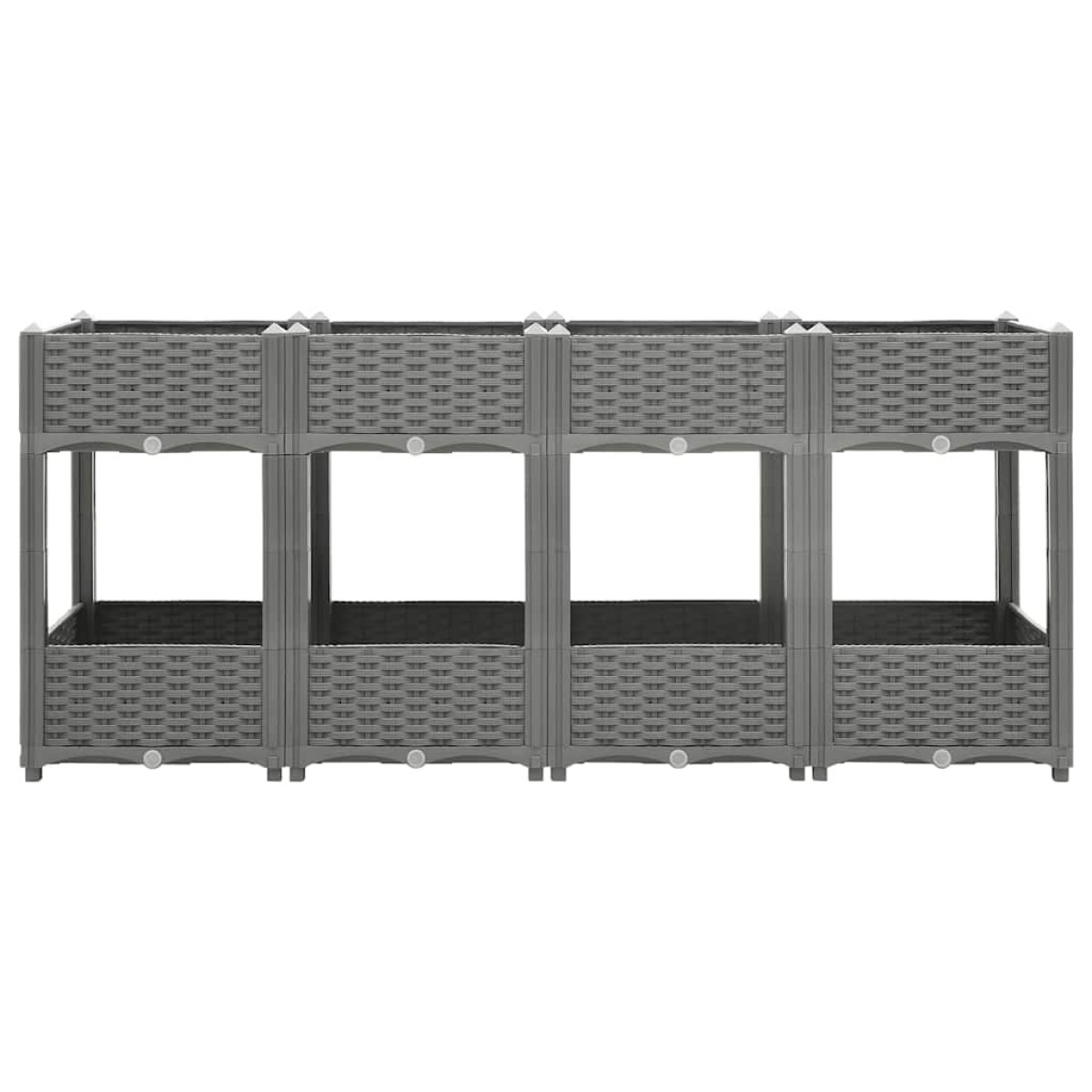 vidaXL Ζαρντινιέρα 160 x 40 x 71 εκ. από Πολυπροπυλένιο