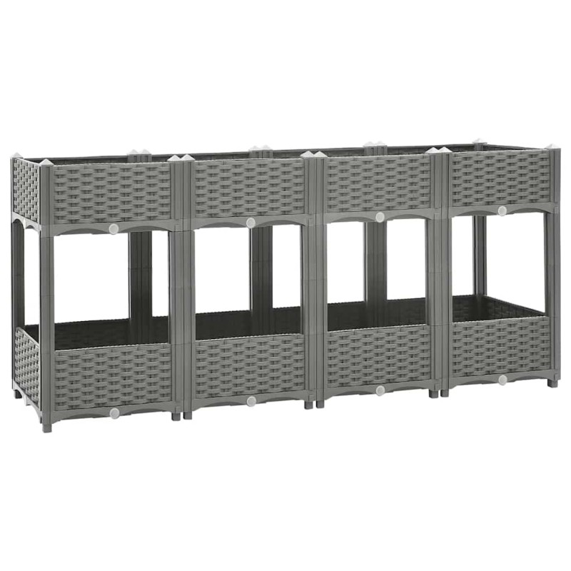 vidaXL Ζαρντινιέρα 160 x 40 x 71 εκ. από Πολυπροπυλένιο