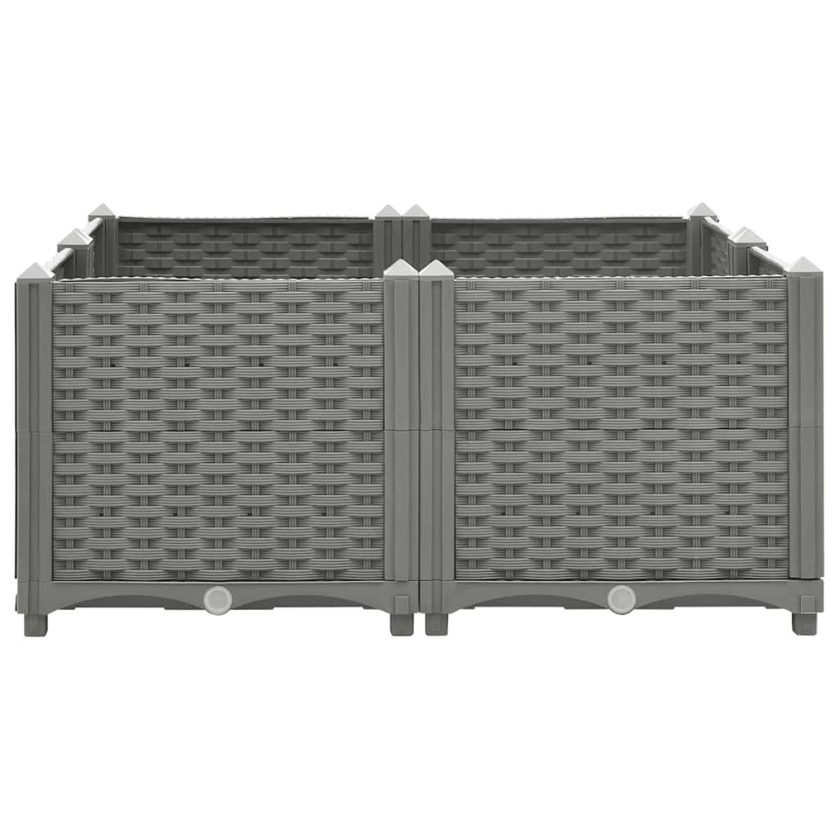 vidaXL Ζαρντινιέρα 80 x 80 x 38 εκ. από Πολυπροπυλένιο
