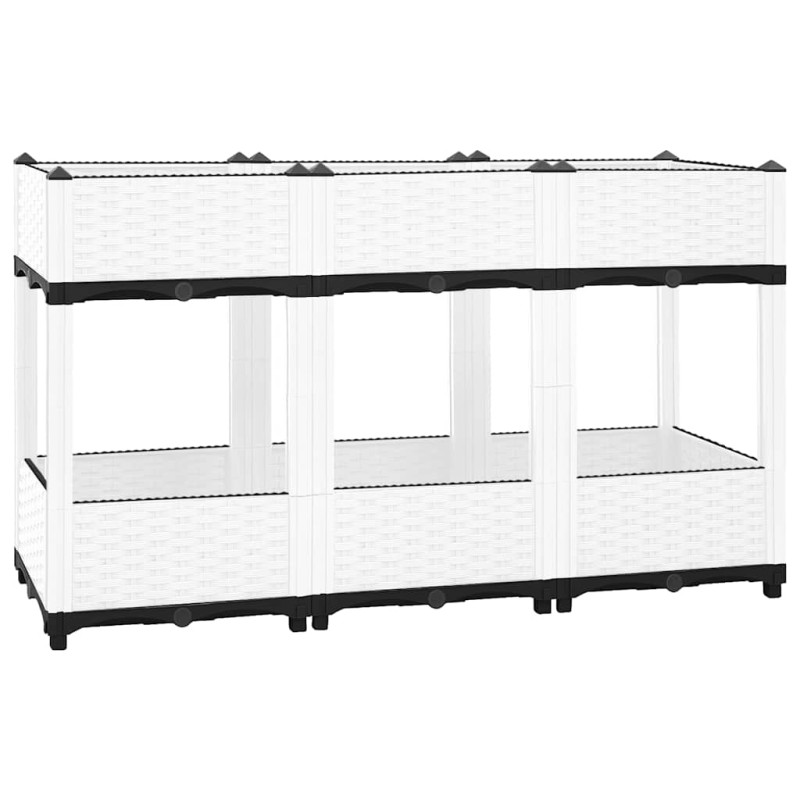 vidaXL Ζαρντινιέρα 120 x 40 x 71 εκ. από Πολυπροπυλένιο