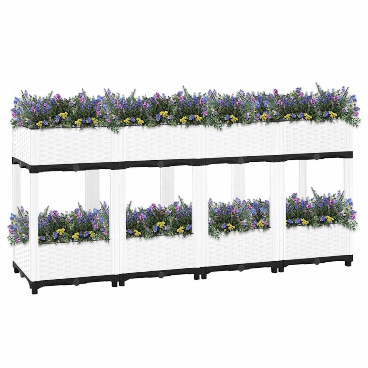 vidaXL Ζαρντινιέρα 160 x 40 x 71 εκ. από Πολυπροπυλένιο
