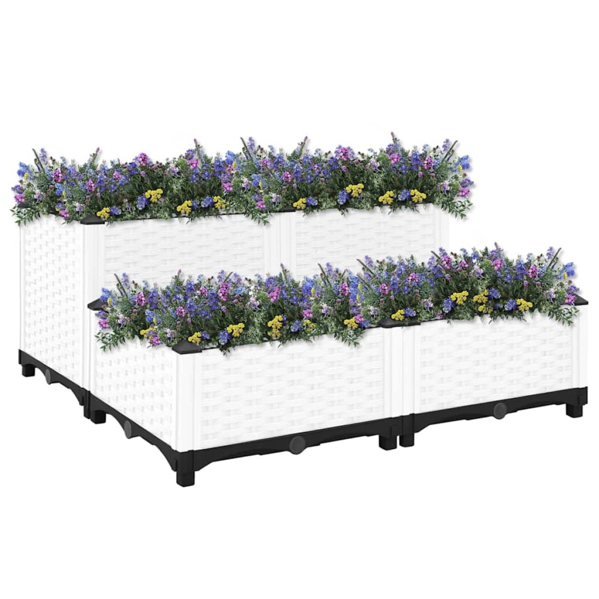 vidaXL Ζαρντινιέρα 80 x 80 x 38 εκ. από Πολυπροπυλένιο