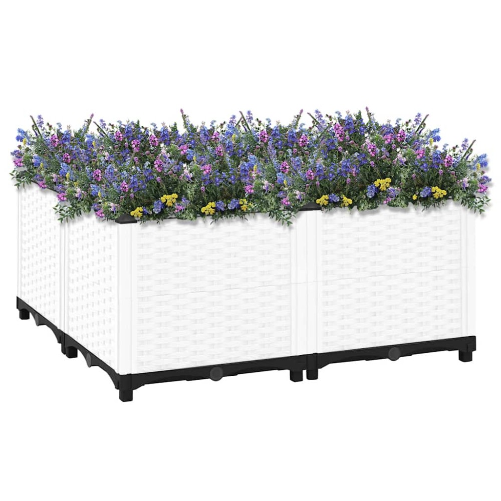 vidaXL Ζαρντινιέρα 80 x 80 x 38 εκ. από Πολυπροπυλένιο