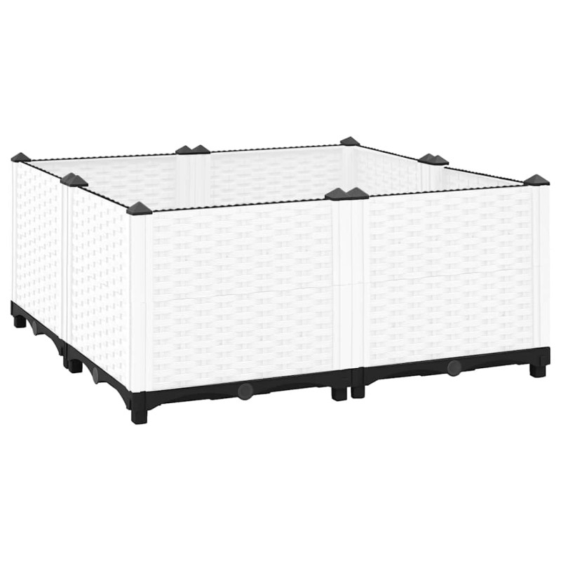 vidaXL Ζαρντινιέρα 80 x 80 x 38 εκ. από Πολυπροπυλένιο