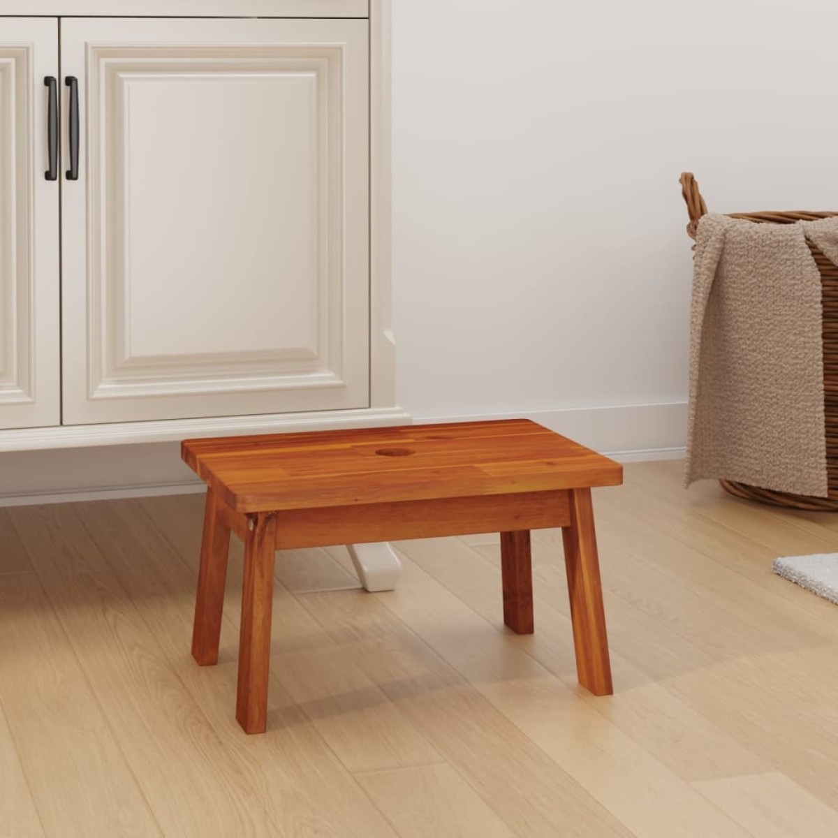 vidaXL Σκαμπό 38 x 26 x 22 εκ. από Μασίφ Ξύλο Ακακίας