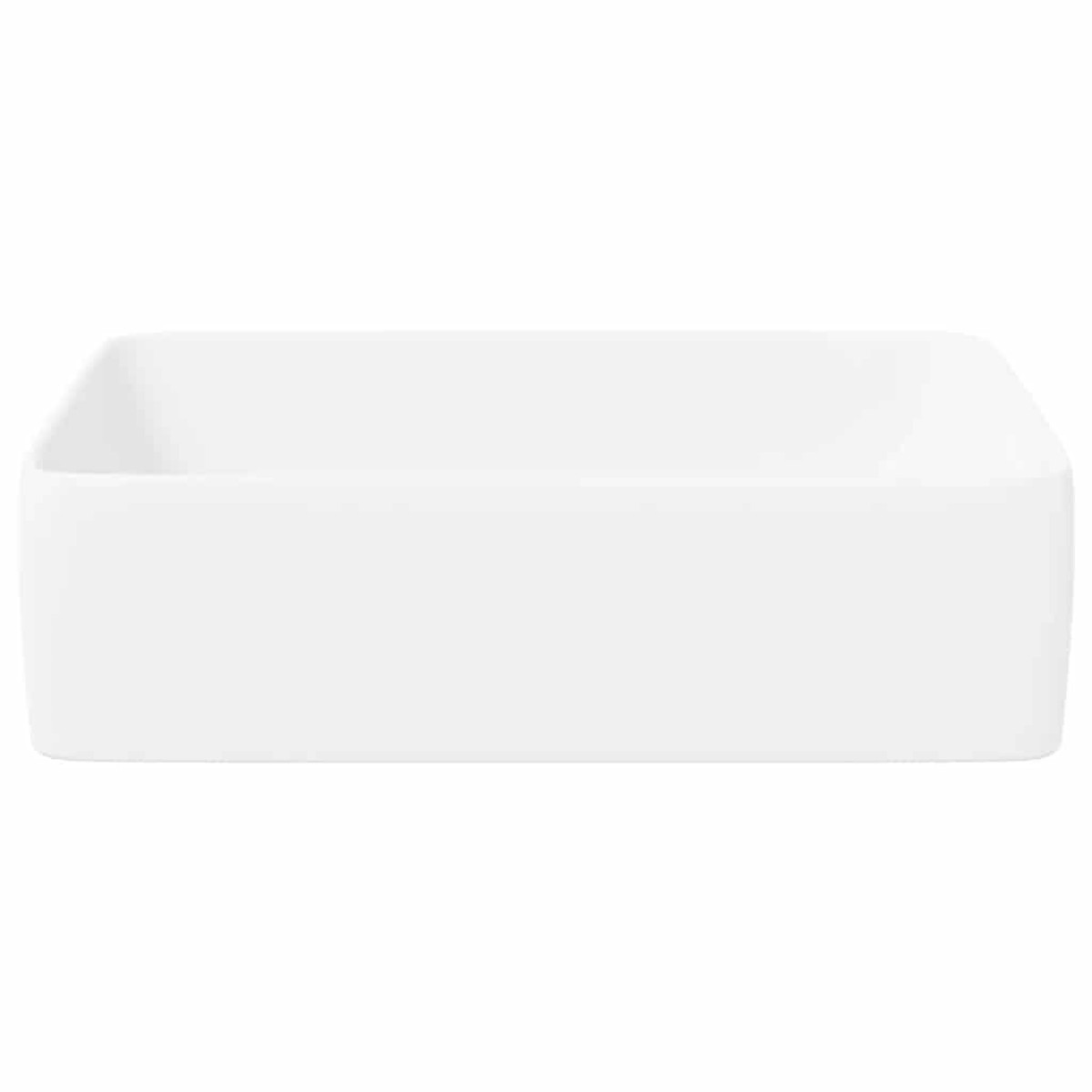 vidaXL Νιπτήρας Ορθογώνιος Λευκός 48 x 37 x 13 εκ. Κεραμικός