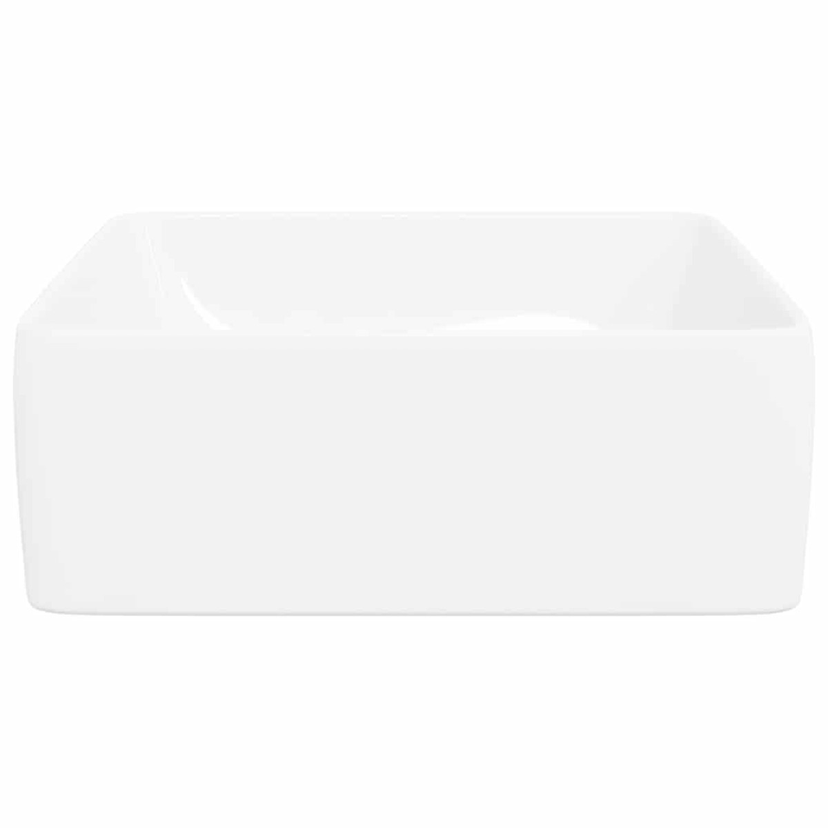 vidaXL Νιπτήρας Ορθογώνιος Λευκός 48 x 37 x 13 εκ. Κεραμικός