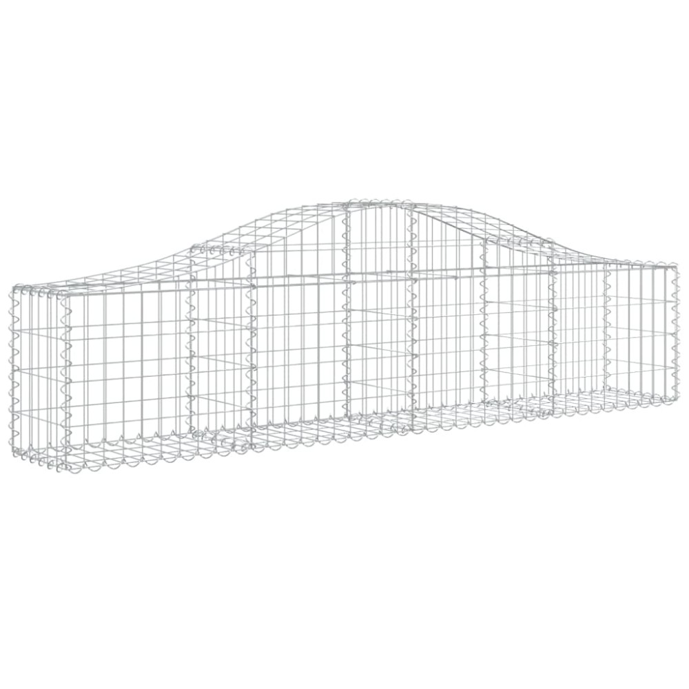vidaXL Συρματοκιβώτιο Τοξωτό 200x30x40/60εκ. από Γαλβανισμένο Σίδερο