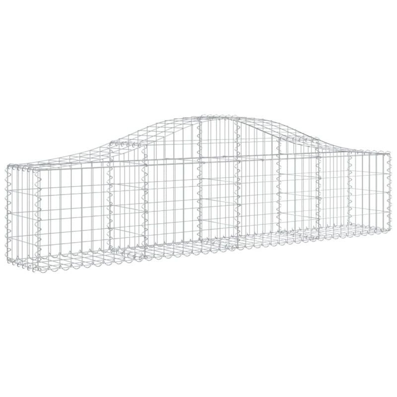 vidaXL Συρματοκιβώτιο Τοξωτό 200x30x40/60εκ. από Γαλβανισμένο Σίδερο