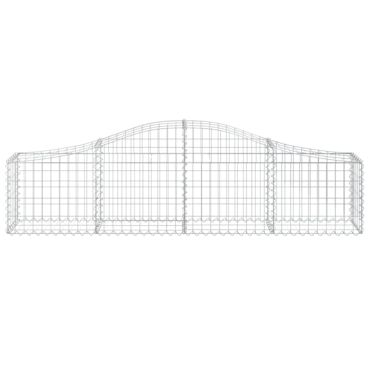vidaXL Συρματοκιβώτιο Τοξωτό 200x30x40/60εκ. από Γαλβανισμένο Σίδερο