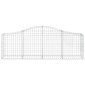 vidaXL Συρματοκιβώτιο Τοξωτό 200x30x60/80εκ. από Γαλβανισμένο Χάλυβα