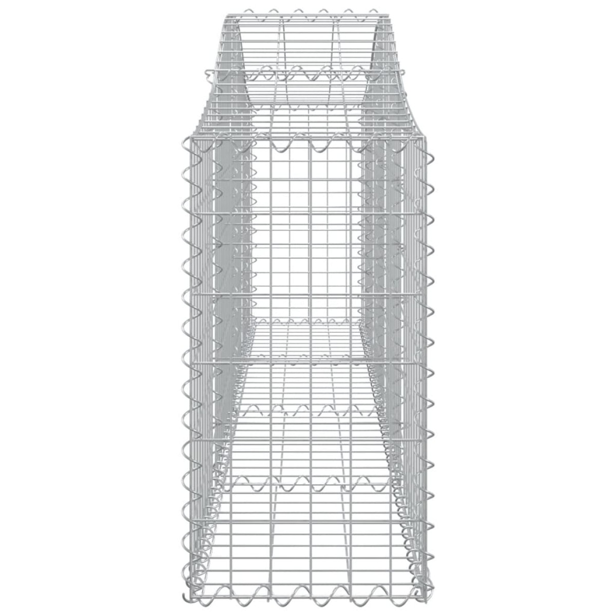 vidaXL Συρματοκιβώτιο Τοξωτό 200x30x60/80εκ. από Γαλβανισμένο Χάλυβα