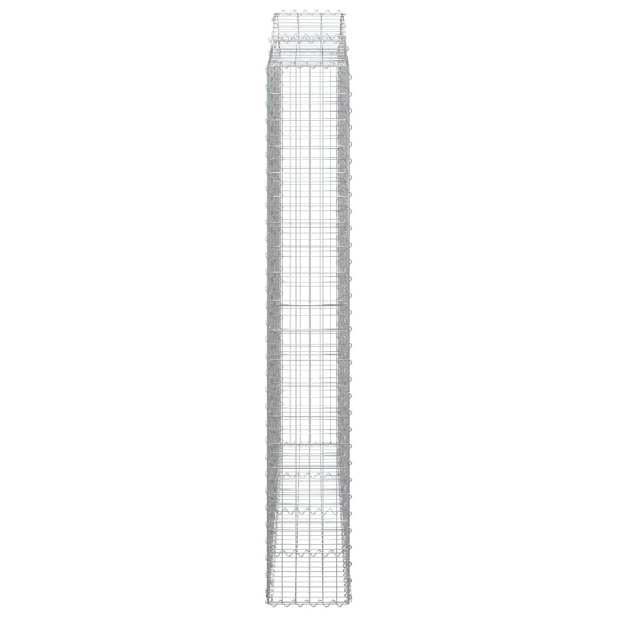 vidaXL Συρματοκιβώτιο Τοξωτό 200x30x200/220εκ. από Γαλβανισμένο Χάλυβα