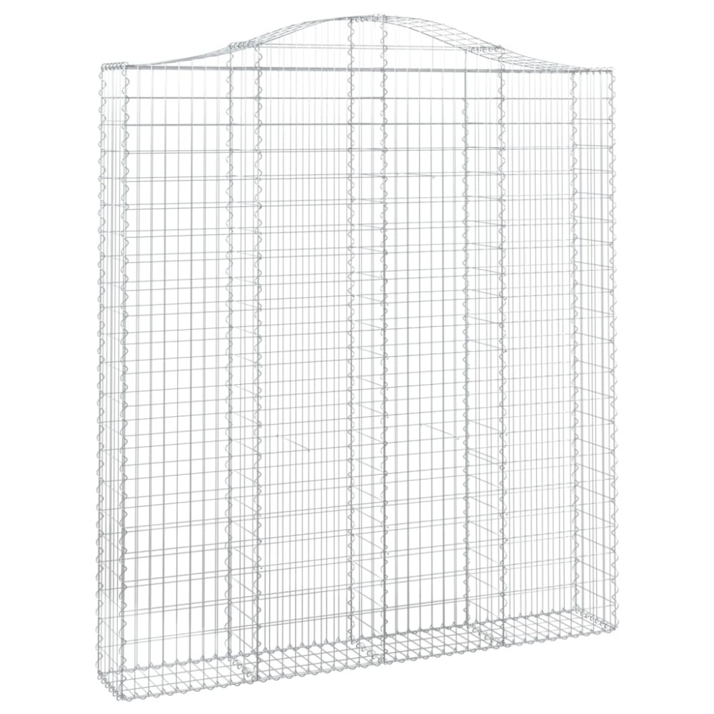 vidaXL Συρματοκιβώτιο Τοξωτό 200x30x220/240εκ. από Γαλβανισμένο Χάλυβα