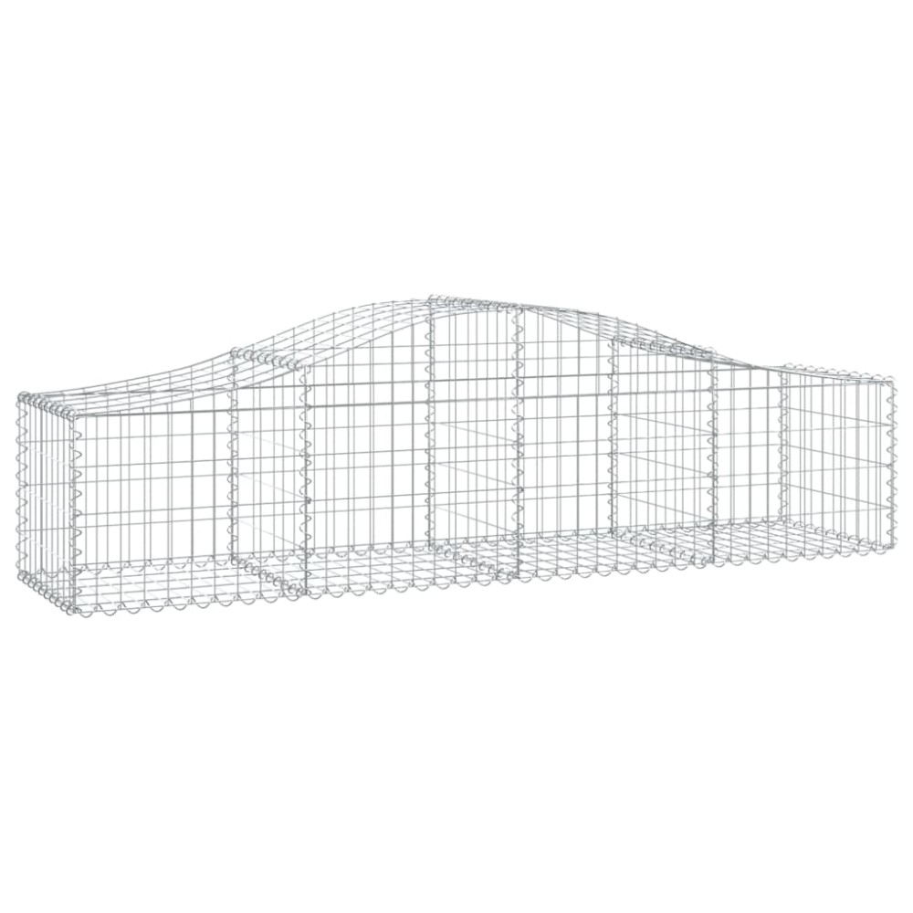 vidaXL Συρματοκιβώτιο Τοξωτό 200x50x40/60εκ. από Γαλβανισμένο Χάλυβα