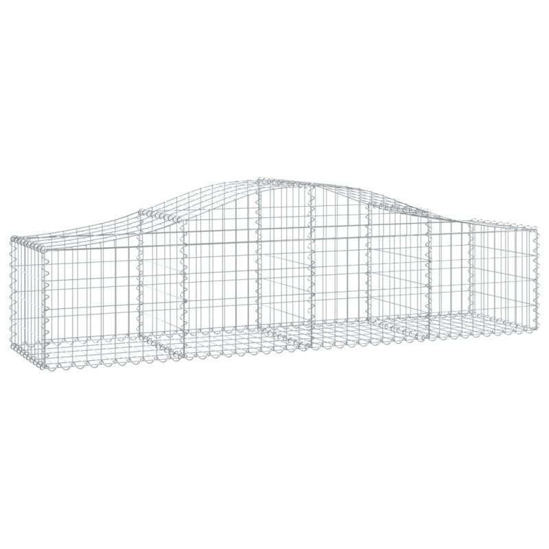 vidaXL Συρματοκιβώτιο Τοξωτό 200x50x40/60εκ. από Γαλβανισμένο Χάλυβα