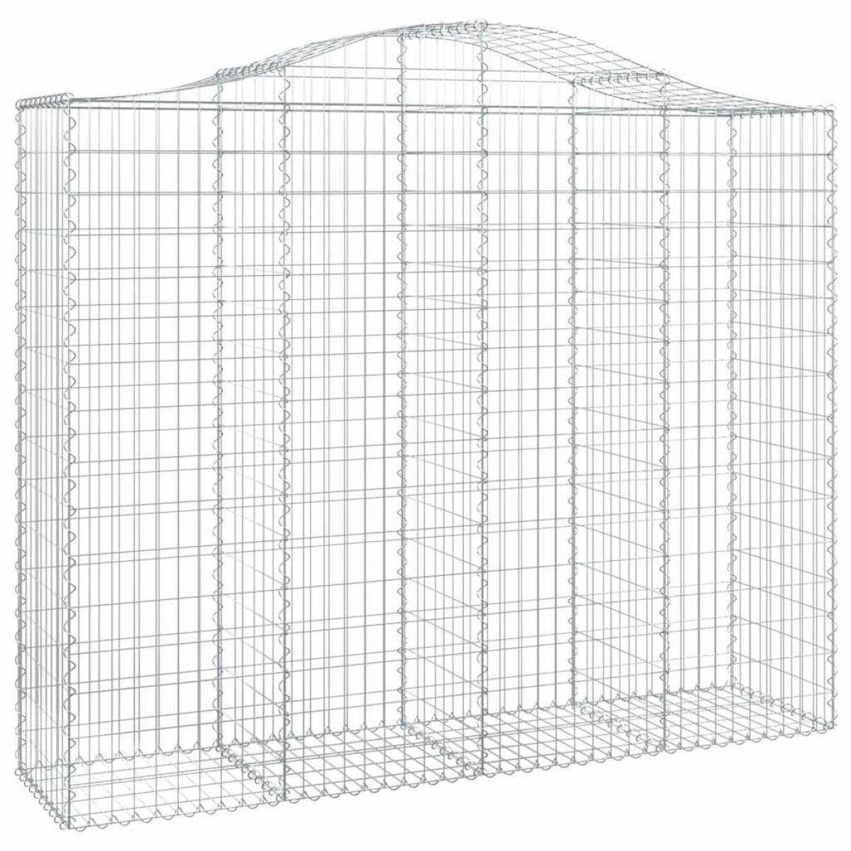 vidaXL Συρματοκιβώτιο Τοξωτό 200x50x160/180εκ. από Γαλβανισμένο Χάλυβα