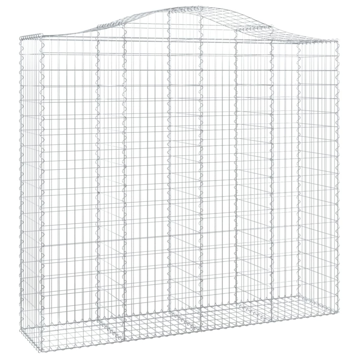 vidaXL Συρματοκιβώτιο Τοξωτό 200x50x180/200εκ. από Γαλβανισμένο Χάλυβα