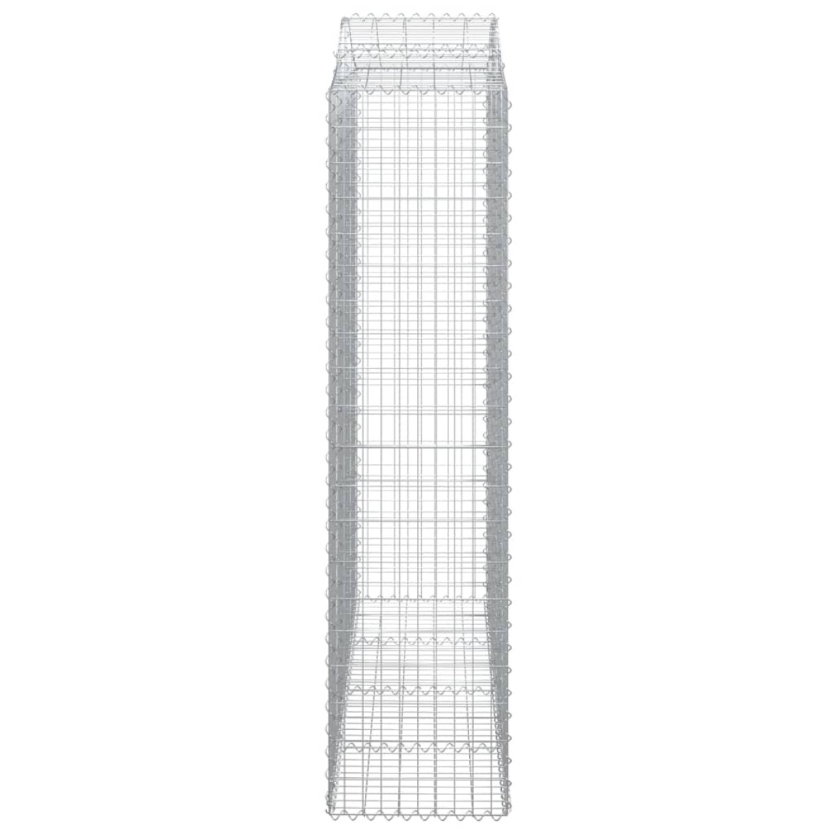 vidaXL Συρματοκιβώτιο Τοξωτό 200x50x200/220εκ. από Γαλβανισμένο Χάλυβα