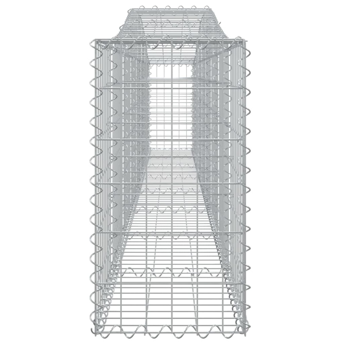 vidaXL Συρματοκιβώτιο Τοξωτό 400x30x60/80εκ. από Γαλβανισμένο Χάλυβα