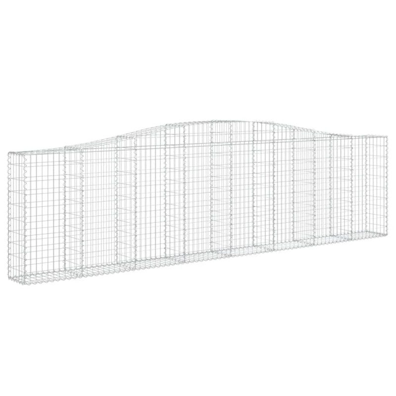 vidaXL Συρματοκιβώτιο Τοξωτό 400x30x100/120εκ. από Γαλβανισμένο Χάλυβα