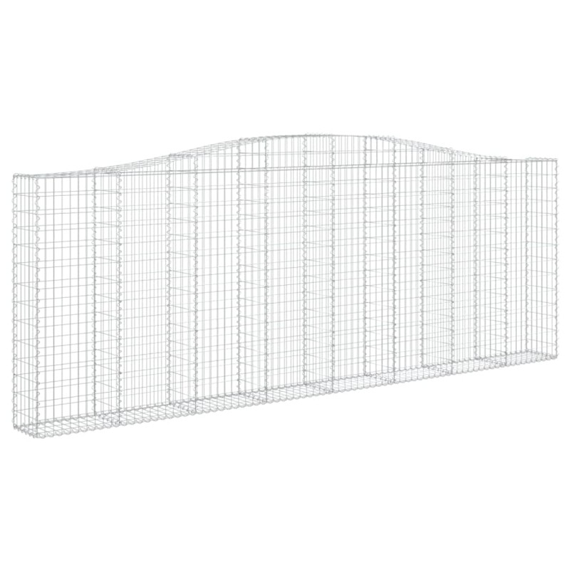 vidaXL Συρματοκιβώτιο Τοξωτό 400x30x140/160εκ. από Γαλβανισμένο Χάλυβα