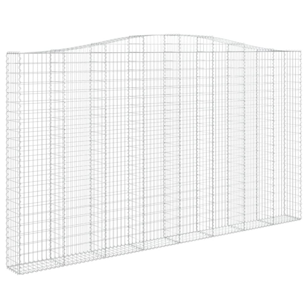 vidaXL Συρματοκιβώτιο Τοξωτό 400x30x220/240εκ. από Γαλβανισμένο Χάλυβα