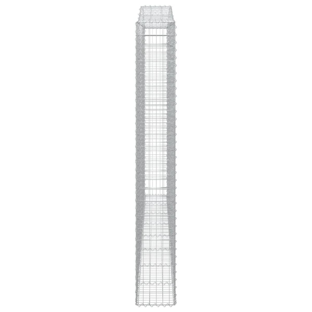 vidaXL Συρματοκιβώτιο Τοξωτό 400x30x220/240εκ. από Γαλβανισμένο Χάλυβα