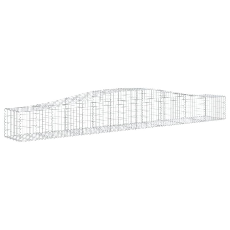 vidaXL Συρματοκιβώτιο Τοξωτό 400x50x40/60εκ. από Γαλβανισμένο Χάλυβα