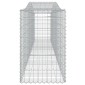 vidaXL Συρματοκιβώτιο Τοξωτό 400x50x80/100εκ. από Γαλβανισμένο Χάλυβα