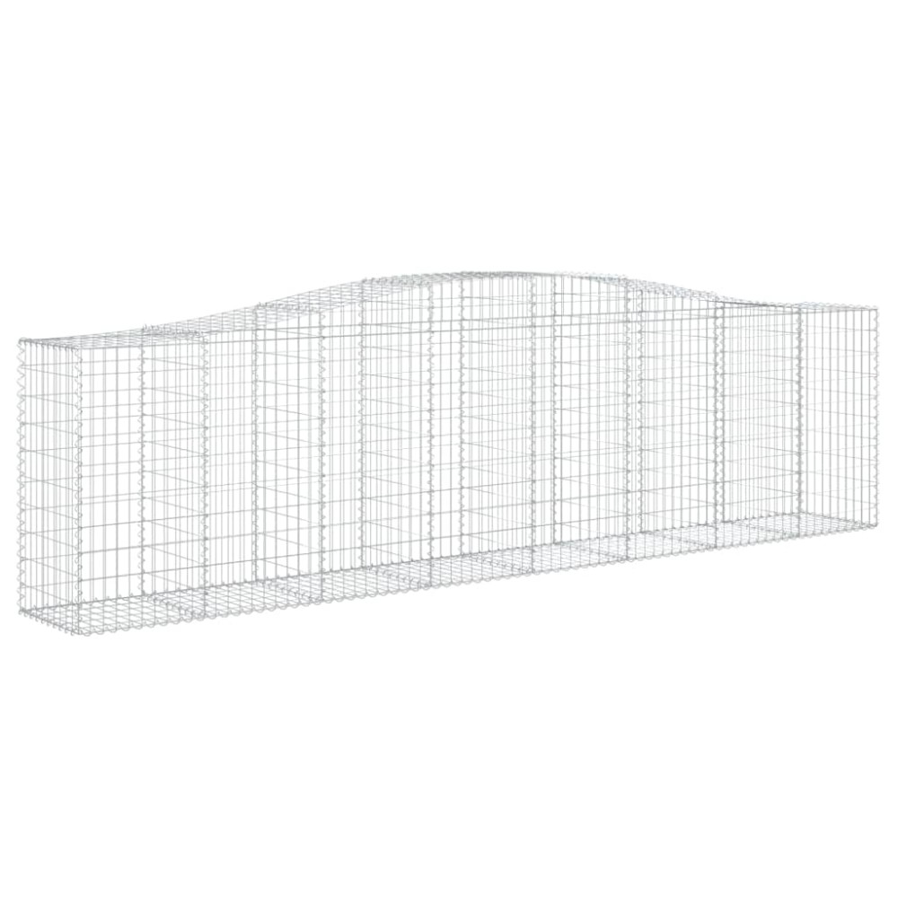 vidaXL Συρματοκιβώτιο Τοξωτό 400x50x100/120εκ. από Γαλβανισμένο Χάλυβα