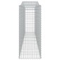 vidaXL Συρματοκιβώτιο Τοξωτό 400x50x120/140εκ. από Γαλβανισμένο Χάλυβα