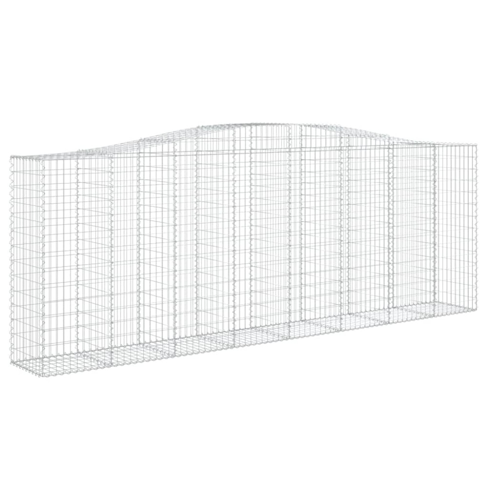 vidaXL Συρματοκιβώτιο Τοξωτό 400x50x140/160εκ. από Γαλβανισμένο Χάλυβα