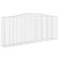 vidaXL Συρματοκιβώτιο Τοξωτό 400x50x160/180εκ. από Γαλβανισμένο Χάλυβα