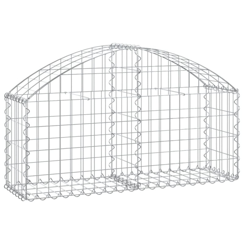 vidaXL Συρματοκιβώτιο Τοξωτό 100x30x40/60εκ. από Γαλβανισμένο Χάλυβα