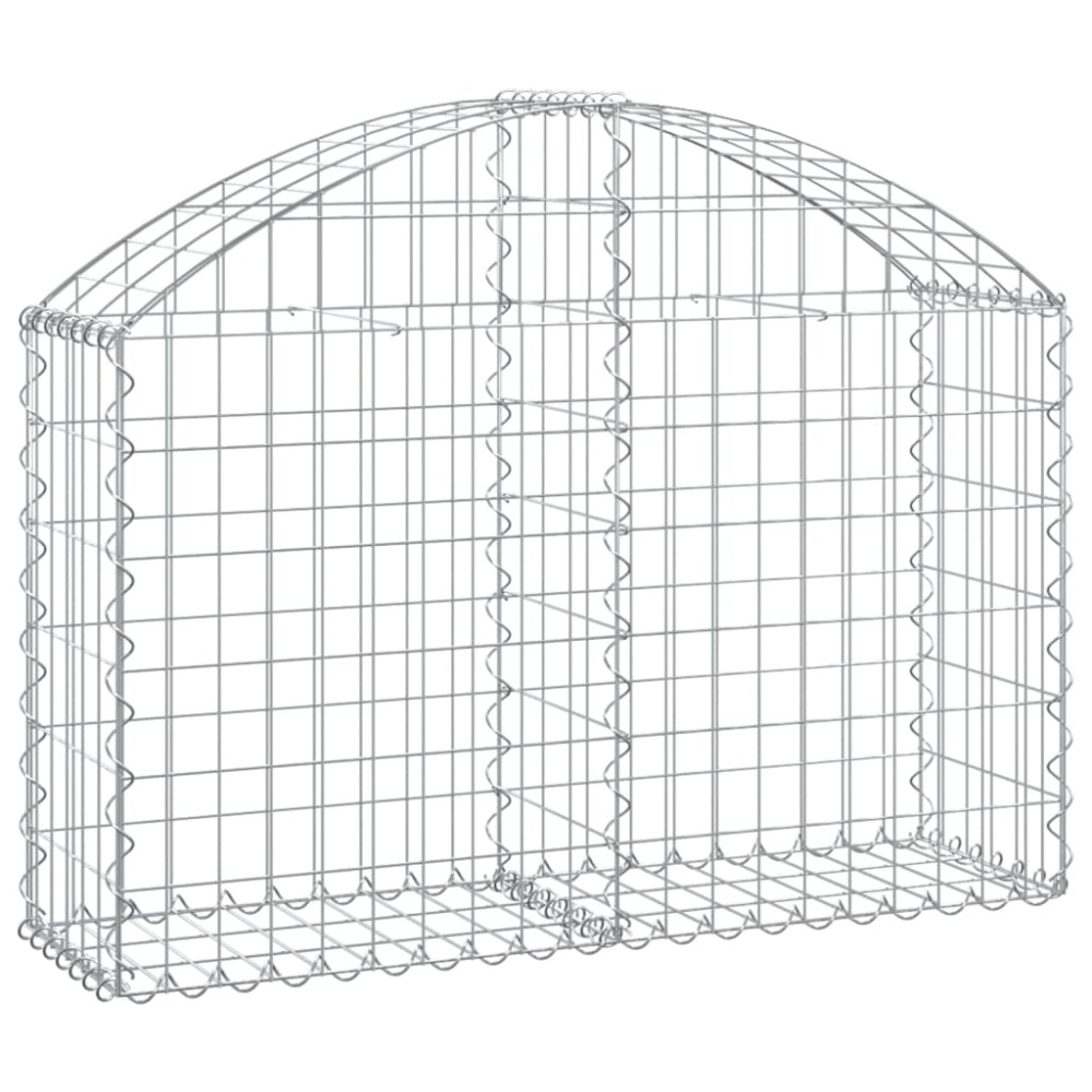 vidaXL Συρματοκιβώτιο Τοξωτό 100x30x60/80εκ. από Γαλβανισμένο Χάλυβα