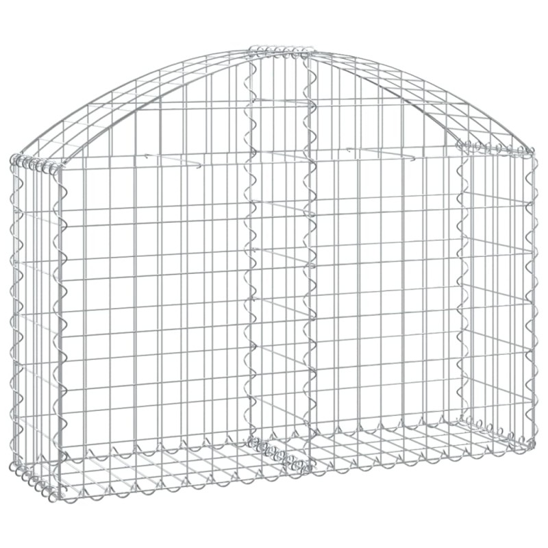 vidaXL Συρματοκιβώτιο Τοξωτό 100x30x60/80εκ. από Γαλβανισμένο Χάλυβα
