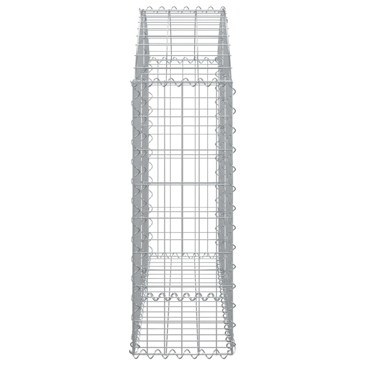 vidaXL Συρματοκιβώτιο Τοξωτό 100x30x80/100εκ. από Γαλβανισμένο Χάλυβα