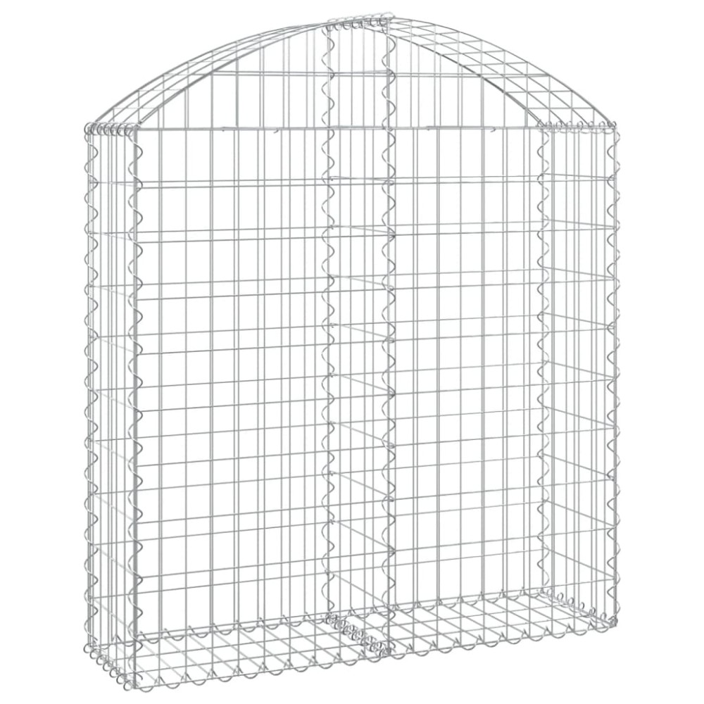 vidaXL Συρματοκιβώτιο Τοξωτό 100x30x100/120εκ. από Γαλβανισμένο Χάλυβα