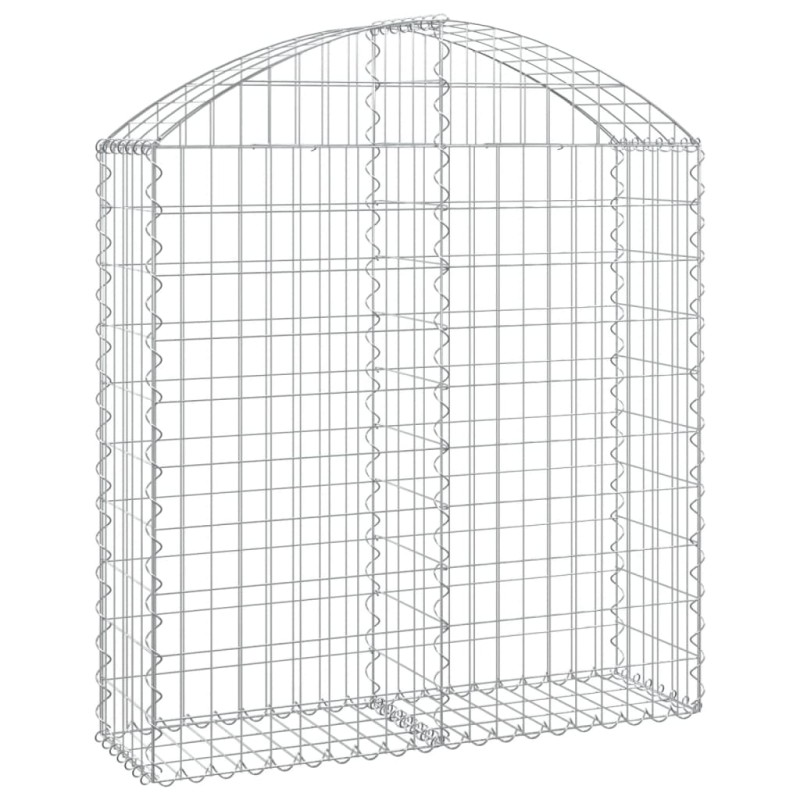 vidaXL Συρματοκιβώτιο Τοξωτό 100x30x100/120εκ. από Γαλβανισμένο Χάλυβα