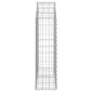 vidaXL Συρματοκιβώτιο Τοξωτό 100x30x100/120εκ. από Γαλβανισμένο Χάλυβα