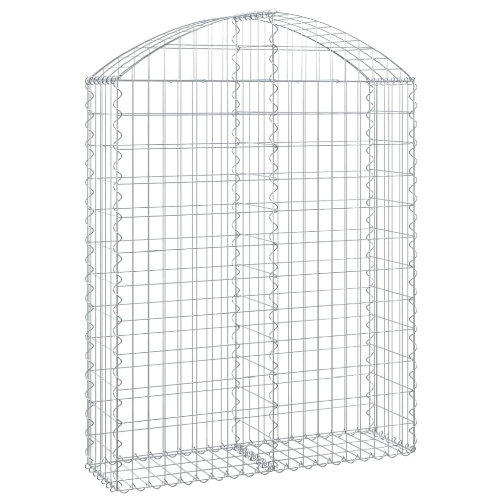 vidaXL Συρματοκιβώτιο Τοξωτό 100x30x120/140εκ. από Γαλβανισμένο Χάλυβα