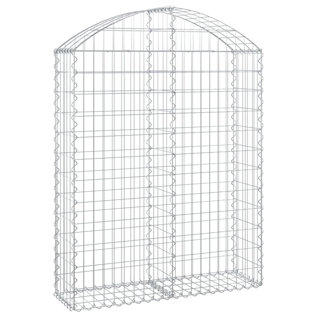 vidaXL Συρματοκιβώτιο Τοξωτό 100x30x120/140εκ. από Γαλβανισμένο Χάλυβα