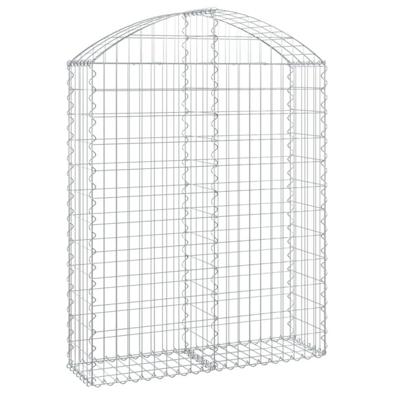 vidaXL Συρματοκιβώτιο Τοξωτό 100x30x120/140εκ. από Γαλβανισμένο Χάλυβα
