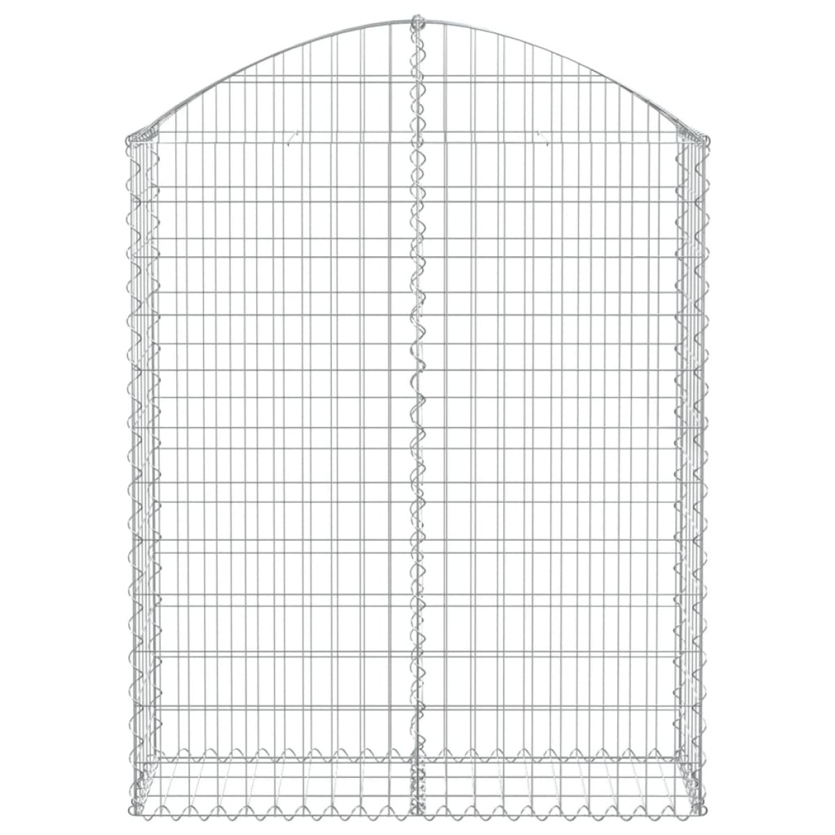 vidaXL Συρματοκιβώτιο Τοξωτό 100x30x120/140εκ. από Γαλβανισμένο Χάλυβα