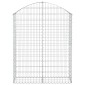vidaXL Συρματοκιβώτιο Τοξωτό 100x30x120/140εκ. από Γαλβανισμένο Χάλυβα