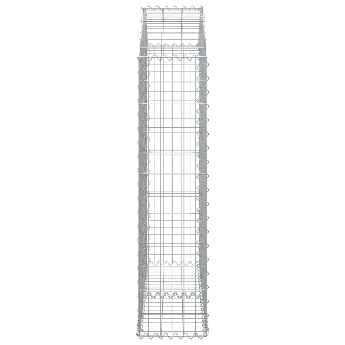 vidaXL Συρματοκιβώτιο Τοξωτό 100x30x120/140εκ. από Γαλβανισμένο Χάλυβα