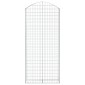 vidaXL Συρματοκιβώτιο Τοξωτό 100x30x220/240εκ. από Γαλβανισμένο Χάλυβα