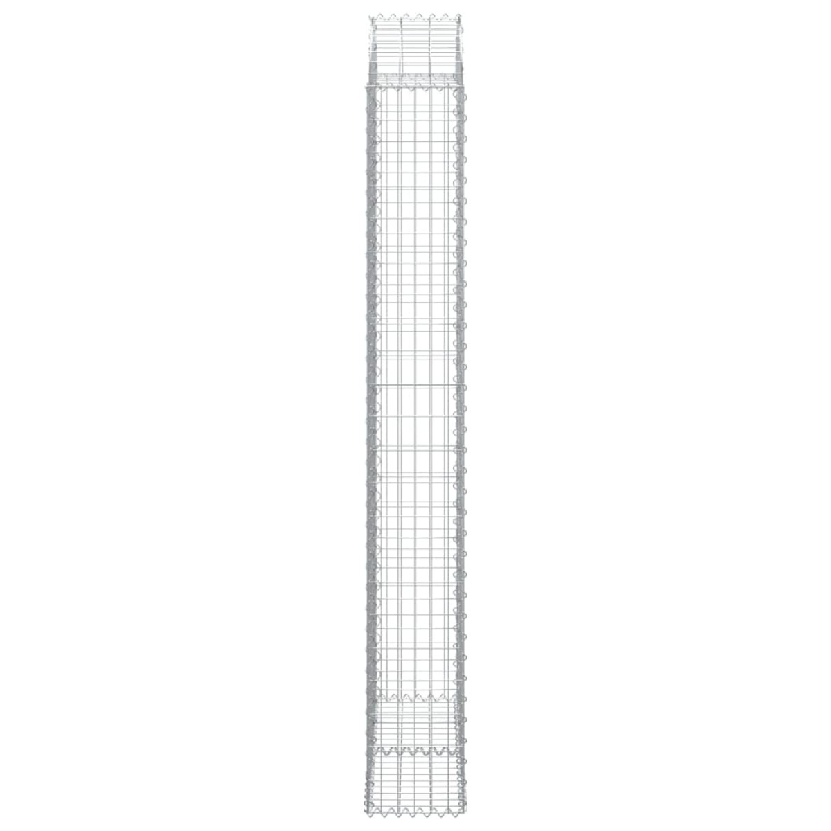 vidaXL Συρματοκιβώτιο Τοξωτό 100x30x220/240εκ. από Γαλβανισμένο Χάλυβα